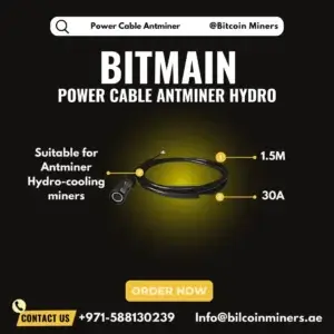High Quality Power Cable 1.5M for Antminer Hydro-cooling Miner