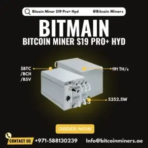Bitcoin Miner S19 Pro+ Hyd.