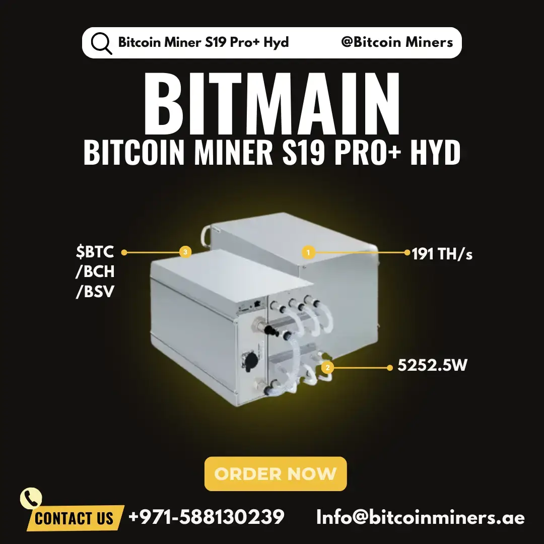 Bitcoin Miner S19 Pro+ Hyd.