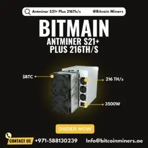 Bitmain Antminer S21+ Plus 216Ths
