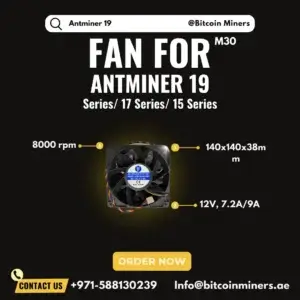 Fan for Antminer 19 Series 17 Series 15 Series