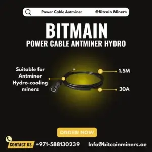 High Quality Power Cable 1.5M for Antminer Hydro-cooling Miner