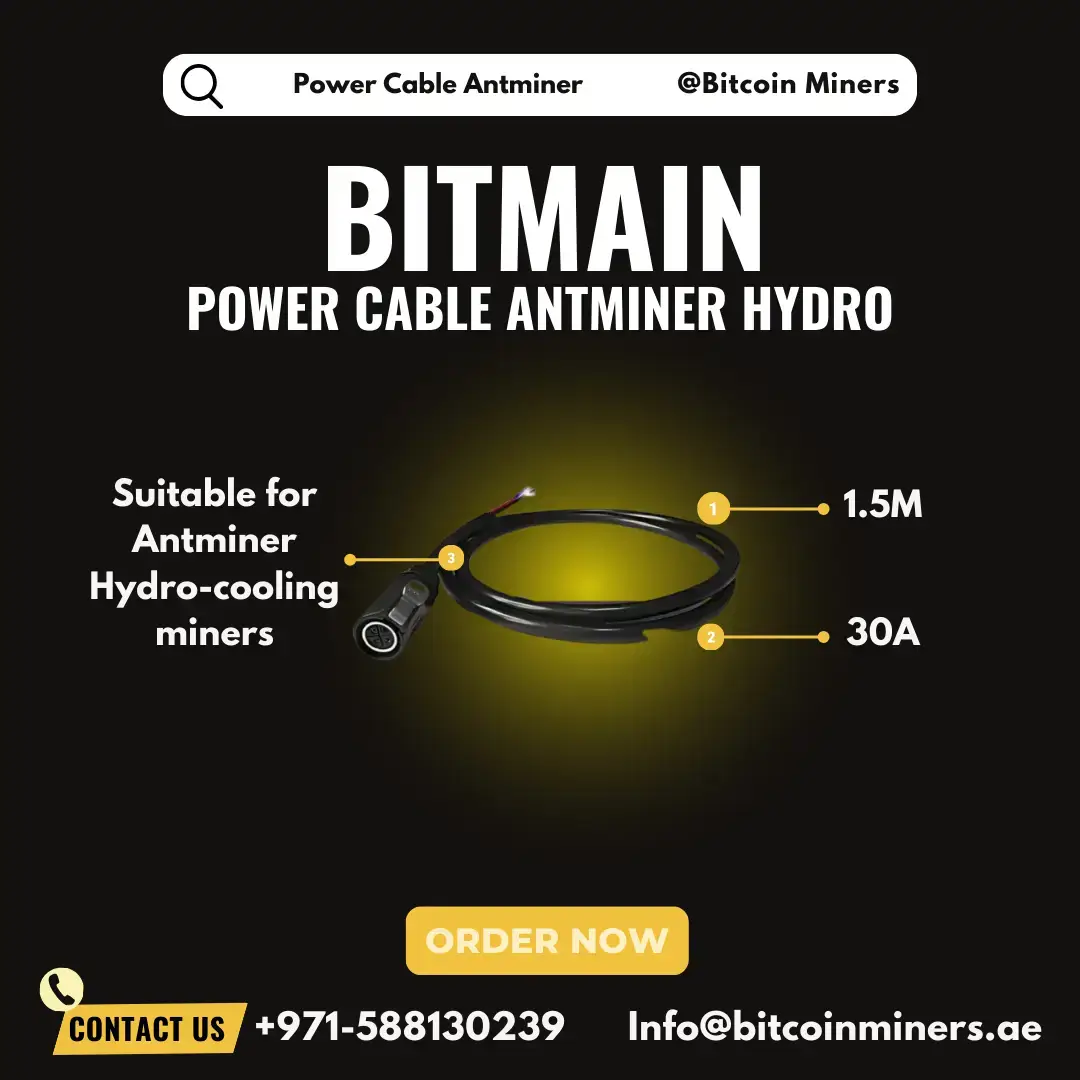 High Quality Power Cable 1.5M for Antminer Hydro-cooling Miner